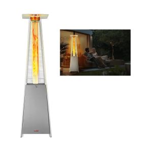 VEVOR Propane Patio Heater 48000BTU Pyramid w/Wheels for Outdoor Patio Silver VEVOR Propane Patio Heater 48000BTU Pyramid w/Wheels for Outdoor Patio Silver